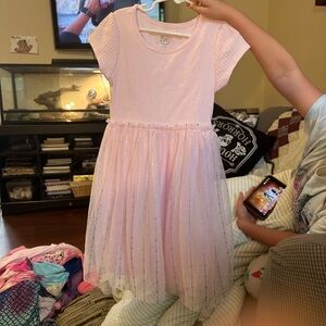 Wonder Nation Light Pink Ribbed dress